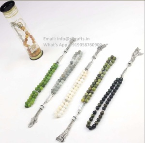 Venta al por mayor de alta calidad Rosario musulmán cuentas acrílico 33/45/99 pulsera de oración islámica con cuentas Unisex Tasbeeh para adoración - Product Image 4