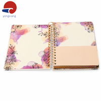 Carnet de planification spirale haut de gamme avec pages dorées, couverture rigide, onglets, autocollants et pochette intégrée