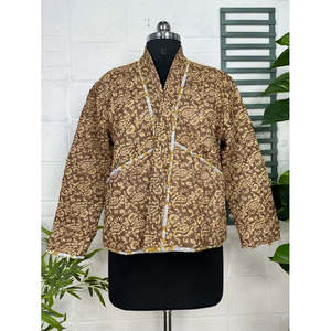 Autumn Winter Silk <b>Quilted</b> Reversible Jacket Soft Lightweight with Perfect Warmth Finished Processing - Product Image 1