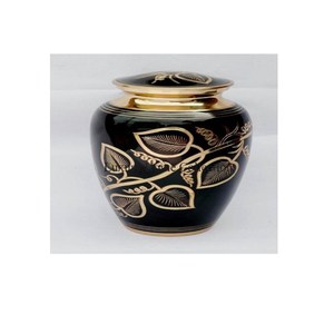 Ollas de metal hechas a mano para cenizas de lágrima Color personalizado Aspecto atractivo Urnas memorables Suministros funerarios al precio más bajo de la India - Product Image 4