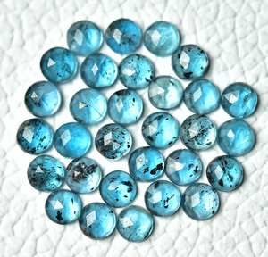 คุณภาพส่งออกระดับพรีเมียม 100% พลอยธรรมชาติสีน้ําเงินไซยาไนท์กุหลาบตัดพลอยพลอยอัญมณีแท้หลวมขายในราคาไม่แพง OEM - Product Image 2