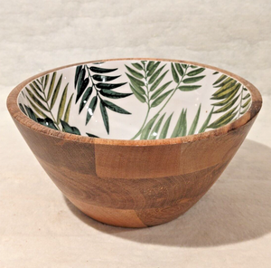 Ensemble de saladiers en bois de haute qualité Design en émail imprimé bol à salade en bois décoratif Antique bol à pâtes et nouilles haute vente - Product Image 5