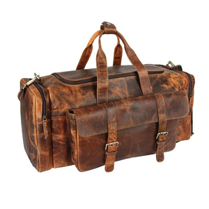 Sacs de voyage en cuir de qualité supérieure, taille cabine, unisexes, fabriqués sur mesure, en vente directe d'usine. - Product Image 1