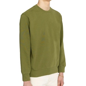 Nouveau Sweat-shirt Basique en Coton Mélangé à Col Rond Effet Délavé, Taille Personnalisée, 100% Coton, Prix de Gros Abordable pour Hommes 2026 - Product Image 3