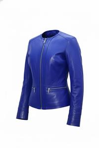 เสื้อแจ็คเก็ตมอเตอร์ไซค์หนังแกะสีเบอร์กันดีสำหรับผู้หญิง ฤดูใบไม้ร่วงปี 2026 กันน้ำ แห้งเร็ว ระบายอากาศ กันลม บุด้วยผ้าฝ้าย - Product Image 5