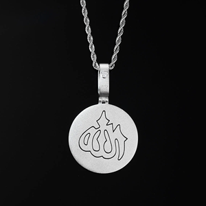 Pendentif Hip Hop en alliage plaqué or avec lettres personnalisées et diamants CZ glacés - Product Image 3