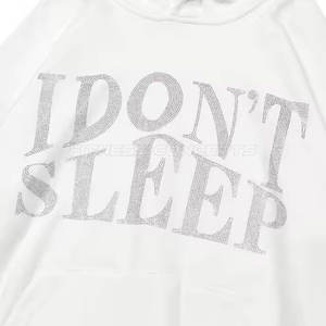 Fabriqué dans le meilleur matériel hommes strass sweats à capuche légers hommes strass sweats à capuche de bonne qualité - Product Image 2