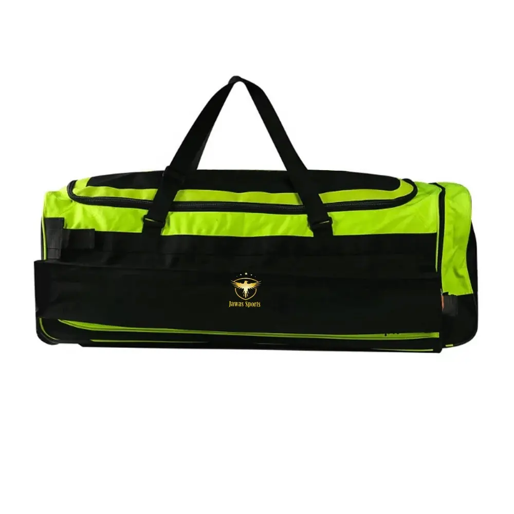 Borsa per Kit da Cricket con ruota borsa da viaggio in PU di alta qualità migliore miscela spaziosa borsa per Kit da Cricket solida professionale