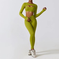 Conjunto Deportivo TWILL SPORTS 2026 Personalizado de Cintura Alta para Yoga y Baile, Ropa Deportiva Transpirable de Algodón y Bambú para Mujer, Sexy, Casual, con Espalda Descubierta