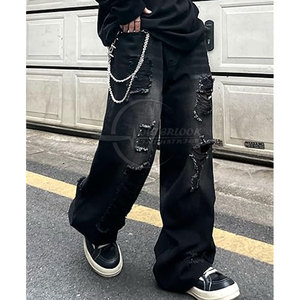 Wholesale Men Wide Leg Jeans <b>Pant</b> Breathable Quick Dry Men Wide Leg Jeans <b>Pant</b> In Adult Size <b>Pant</b> - Product Image 2