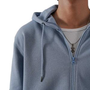 ชุดวอร์มฮู้ดดี้ซิปผู้ชายคุณภาพสูง ดีไซน์ใหม่ทันสมัย ผ้าฟลีซคอตตอน 100% สำหรับฤดูหนาว สไตล์ลำลอง รับออกแบบโลโก้ตามสั่ง - Product Image 4