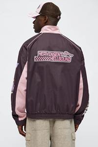 Chaqueta deportiva cortavientos con cremallera completa y logotipo personalizado para hombre, ropa deportiva con hilo de colores para gimnasio, ropa de entrenamiento para correr para hombre - Product Image 3