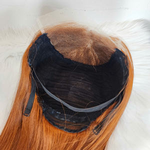 Perruques de cheveux vierges bruts humains orange vietnamiens 100% os droit dentelle transparente sans colle Double dessiné longue longueur en gros - Product Image 5