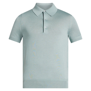 เสื้อโปโลแขนสั้นผู้ชาย, เสื้อกอล์ฟลายทางลำลองคอลลาร์ - Product Image 5