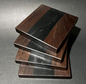 Posavasos de resina epoxi y madera, alfombrillas y almohadillas personalizadas, cuadradas personalizadas, hechas a mano, venta más vendida - Product Image 5