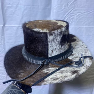 Sombreros de piel de vaca informales MOQ bajo superventas para adultos Nueva llegada Color personalizado Último diseño Sombreros de piel de vaca casuales en precio bajo - Product Image 3