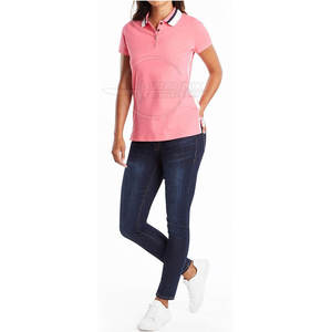 Polos de manga corta de alta calidad para mujer, ropa de calle, polos para mujer, venta en línea, camiseta Polo - Product Image 1