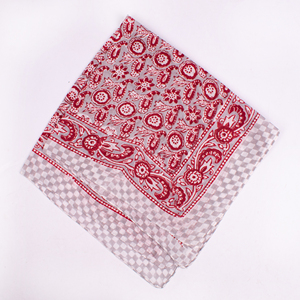 Bandana carré imprimé floral 100 % coton de haute qualité, respirant, écologique, doux pour la peau, léger, pour l'été et les cheveux - Product Image 6