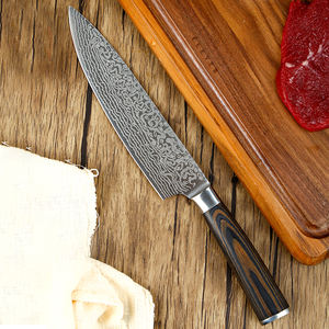 Couteau de chef damas pointu en acier inoxydable couteau de chef de service OEM ODM de qualité supérieure personnalisé en gros couteau de chef polyvalent - Product Image 6