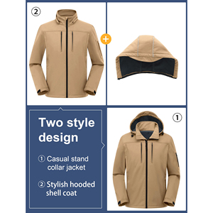 Chaquetas de exterior de mayor tendencia, chaqueta cortavientos impermeable de manga larga con logotipo personalizado para hombre - Product Image 5