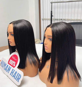 Perruque Bob en Cheveux Humains Vietnamiens Lisses et Raides 5x5 HD avec Fermeture, Extensions de Cheveux pour Femmes Noires - Product Image 5