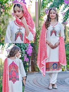 Hot Selling Handwork Jekart <b>Kurti</b> with Elegant Ethnic Design Quick Dry for Party & Wedding Wholesale Export Price Available - Product Image 3