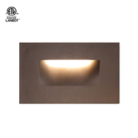 Étape Escaliers Lumière Sol Escalier Etl Led Mini Lampe Lumières ETL 3W Intérieur Escalier Capteur Carré Encastré Mur Escaliers Intérieur Pour