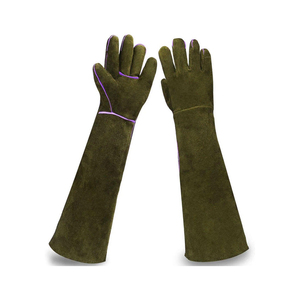 Guantes de Soldadura de Cuero Dividido al por Mayor, Resistentes al Calor, Impermeables, para Manipulación de Animales, de Manga Larga, Personalizables - Product Image 1