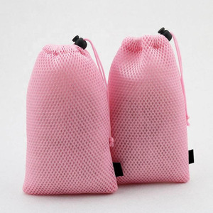 Drawstring <b>Mesh</b> Storage <b>Bags</b> Custom Logo Durable Reusable Lightweight Breathable Organizer <b>Laundry</b> Travel Sports Packaging <b>Bag</b> - Product Image 5