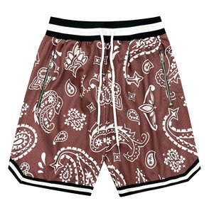 High Quality Men's Plus Size Summer <b>Shorts</b> Breathable Mid-Waist Mesh <b>Zip</b> <b>Pockets</b> Oxford Fabric Sublimation Camouflage Drawstring - Product Image 4