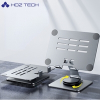 Support de téléphone OEM Support de tablette Rotation, Support de bureau pliable en aluminium réglable en hauteur, Support de table pour tablette/P