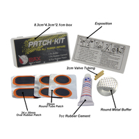 Kit de réparation d'urgence portable et léger pour vélos de montagne, en caoutchouc naturel noir de qualité supérieure, pour vente en gros, PAX P6104, fabriqué à Taïwan