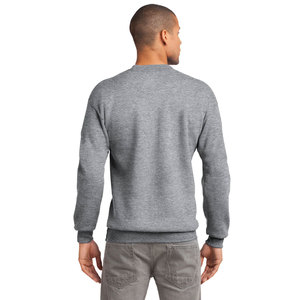 Sudadera básica personalizada gris oscuro de gran tamaño para hombre, jersey para hombre, sudaderas de manga larga de algodón 100% para hombre - Product Image 5