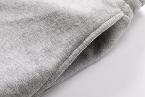 กางเกงจ็อกเกอร์ทรงตรงผ้าเฟรนช์เทอร์รี่สุดหรูสำหรับผู้ชาย เอวสูง ทรงบ็อกซี่ - Product Image 4