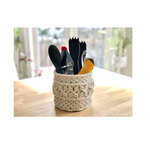 Panier de rangement en macramé en forme colorée en bois de coton avec PC pour décor de rangement à la maison dans la chambre d'enfant salon le plus tendance - Product Image 5