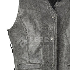 Chaleco de cuero profesional cómodo Producto portátil Chaleco de cuero Hombres Cuero grueso Transpirable - Product Image 6