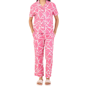 ชุดนอนสุดหรูของผู้หญิงชุดชุดนอนผ้าฝ้ายออร์แกนิกพิมพ์ลายคุณภาพสูงกำหนดได้เอง - Product Image 4