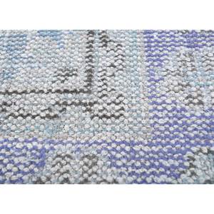 Vintage Hand Knotted Wool <b>Rugs</b> Pink & Purple Medallion Abstract Rectangle Design for Home Living Room Hallway Product Pae-2428 - Product Image 3