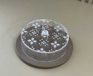 Caja de regalo de dulces acrílicos Premium hecha a mano Diseño de incrustaciones de oro Floral transparente para regalos elegantes de bodas y festivales - Product Image 6