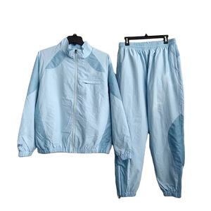 Chándales de color puro para hombre, ropa de calle, Impresión de logotipo personalizado, diseñador de gran tamaño, cierre de cremallera, rompevientos, conjuntos de 500 Gsm - Product Image 3