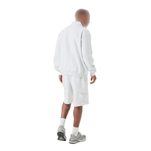 Ensemble d'entraînement moderne pour hommes Vêtements de sport décontractés vintage à coupe décontractée Broderie de logo personnalisé Grande taille Respirant Chaleur réglable - Product Image 4