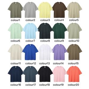 Haute qualité 100% coton hommes T-Shirt en gros pas cher Logo personnalisé impression surdimensionnée 230 grammes conception en gros - Product Image 4