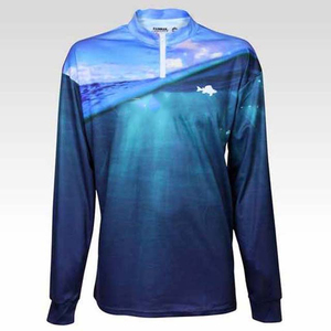 Men's Long Sleeve Quick Dry Microfiber <b>Fishing</b> <b>Shirts</b> Breathable UPF 50+ 1/4 Zip Rash Guard <b>T</b>-<b>Shirts</b> - Product Image 3
