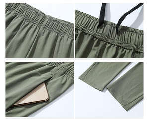 กางเกงวิ่งผู้ชายเอวสูงกางเกงวิ่งออกกำลังกายแบบลำลองกางเกงวิ่งแบบเรียบง่ายกางเกงวิ่งแบบกำหนดเองกางเกงวิ่งแบบขายส่ง - Product Image 6