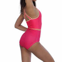 Desain Baru Laris Manis Baju Senam Tanpa Lengan untuk Anak Perempuan Bahan Spandex/Katun Pinggang Elastis Dapat Disesuaikan untuk Latihan