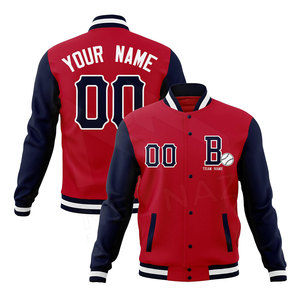 Meilleur prix veste Lettermen pour hommes nouvelle mode style High Street avec col montant coton-polyester fabriqué pour la saison d'hiver - Product Image 1