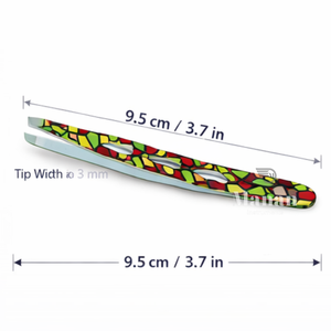 Pince à épiler légère de qualité supérieure, imprimée multicolore, en acier inoxydable, pour sourcils, précision, épilation des poils, cosmétique - Product Image 4