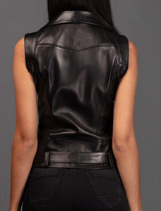 Chalecos de Motocicleta para Mujer al por Mayor, de Alta Calidad, Último Diseño, 100% Genuinos, Vintage, sin Mangas, Transpirables. - Product Image 2