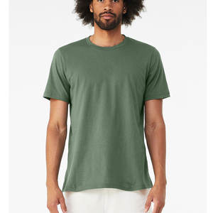 Nouveau design coton coupe ample 100 coton Jersey t-shirt manches courtes couleur Orange Tri-mélange col rond hommes t-shirts t-shirts - Product Image 3