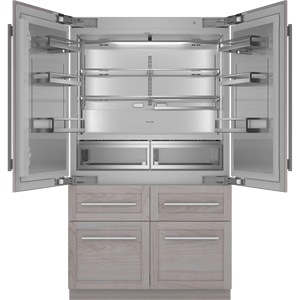 Congelador inferior eléctrico Freedom con puerta francesa, panel de acero inoxidable, listo para uso doméstico y hotelero, compresor portátil - Product Image 4